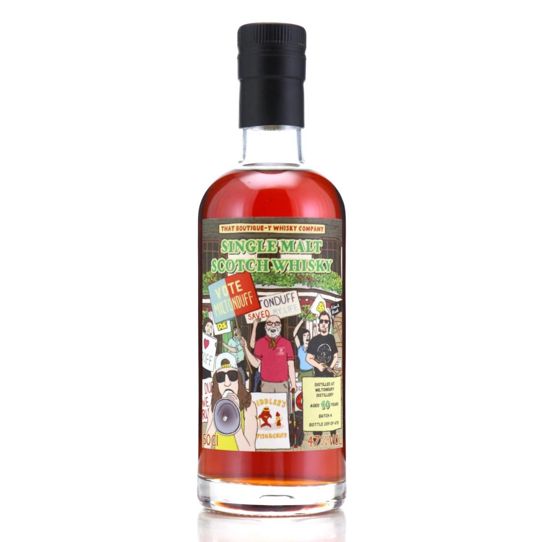 Miltonduff 40 Year Old, Sherry Cask, Batch No. 4, 1978, That Boutique-y Whisky Company, 47% whisky bottle