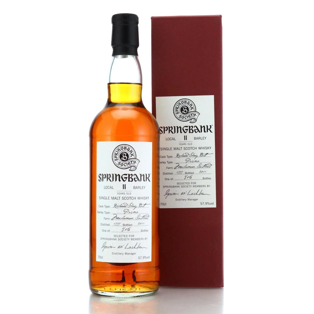Springbank 1999 Springbank Society 11 Local Barley
