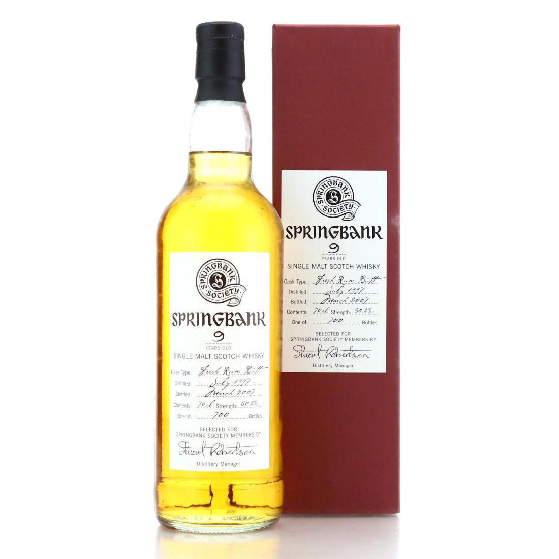 Springbank 1997 Springbank Society 9