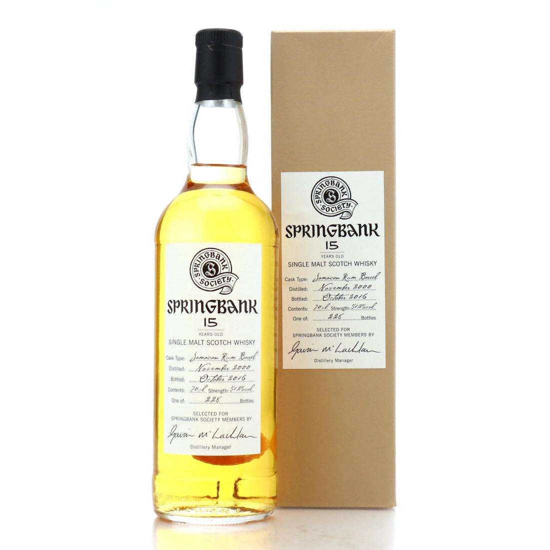 Springbank 2000 Springbank Society 15