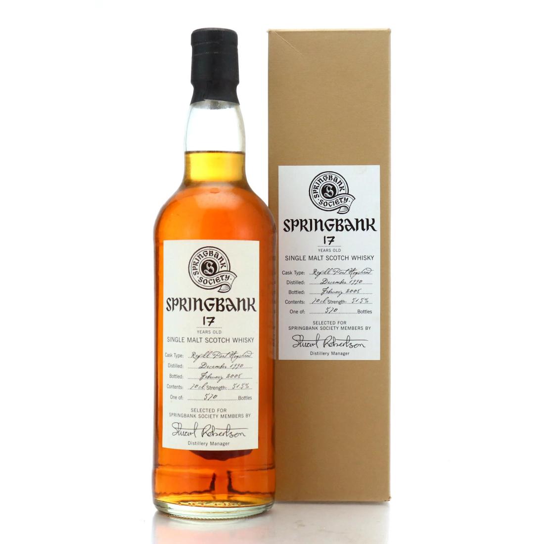 Springbank 1990 Springbank Society 17