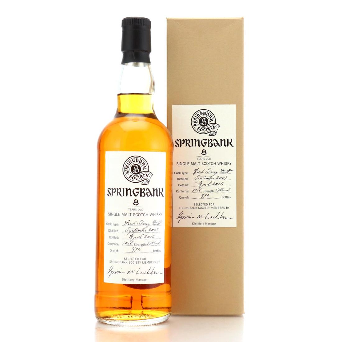 Springbank 2007 Springbank Society 8