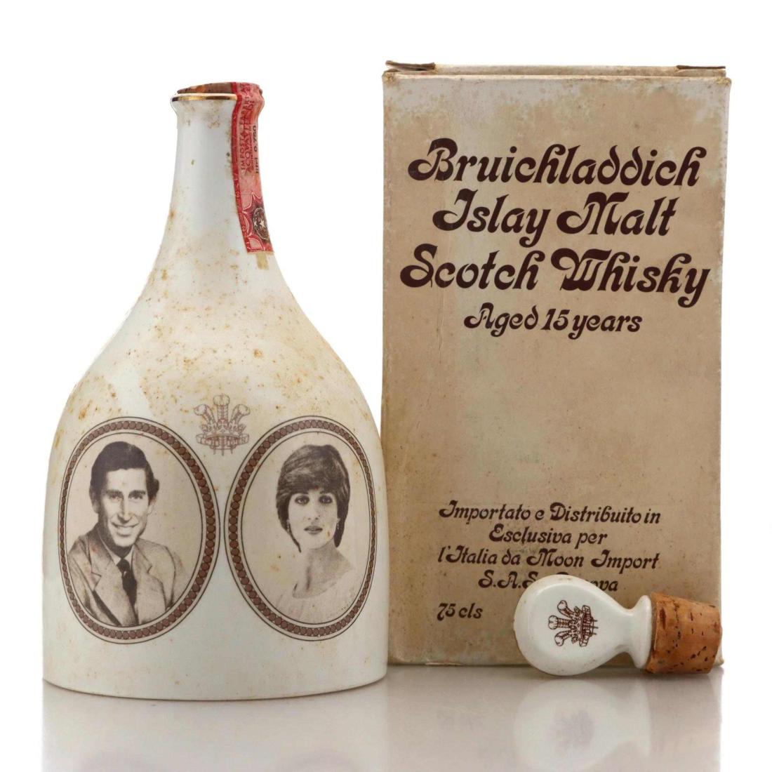 Bruichladdich 15 To Celebrate The Wedding Of Prince Charles Lady Diana Ceramic Decanter