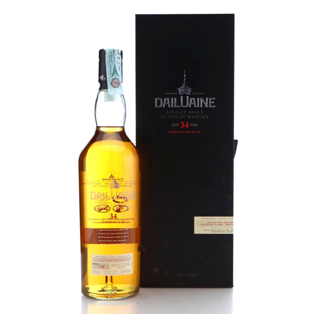 Dailuaine 1980 Natural Cask Strength 34 Year Old