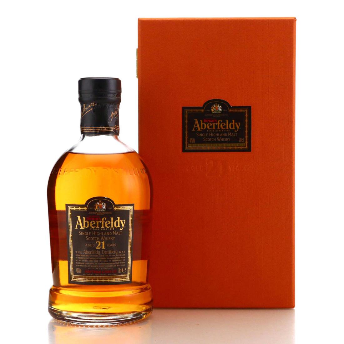 Aberfeldy 21 Year Old, Bourbon & Sherry Cask, 40%, 70cl whisky bottle