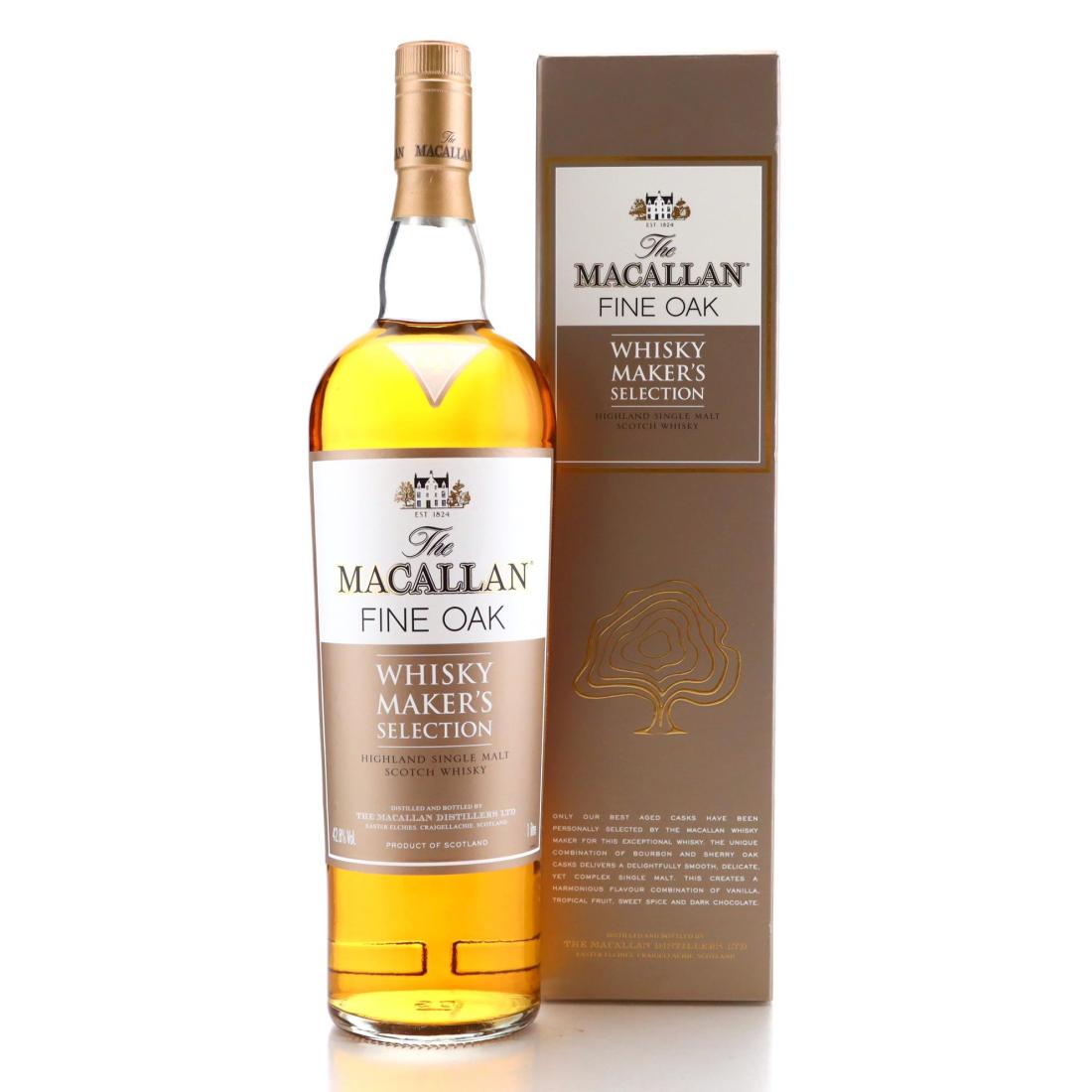 Macallan Fine Oak Whisky Makers Selection Litre