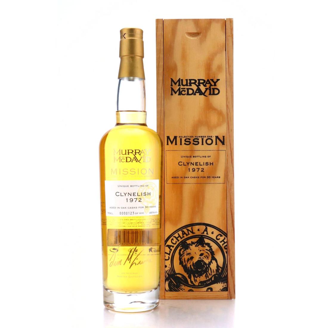 Clynelish Mission 30 Year Old, 1972, Murray McDavid, 46% whisky bottle