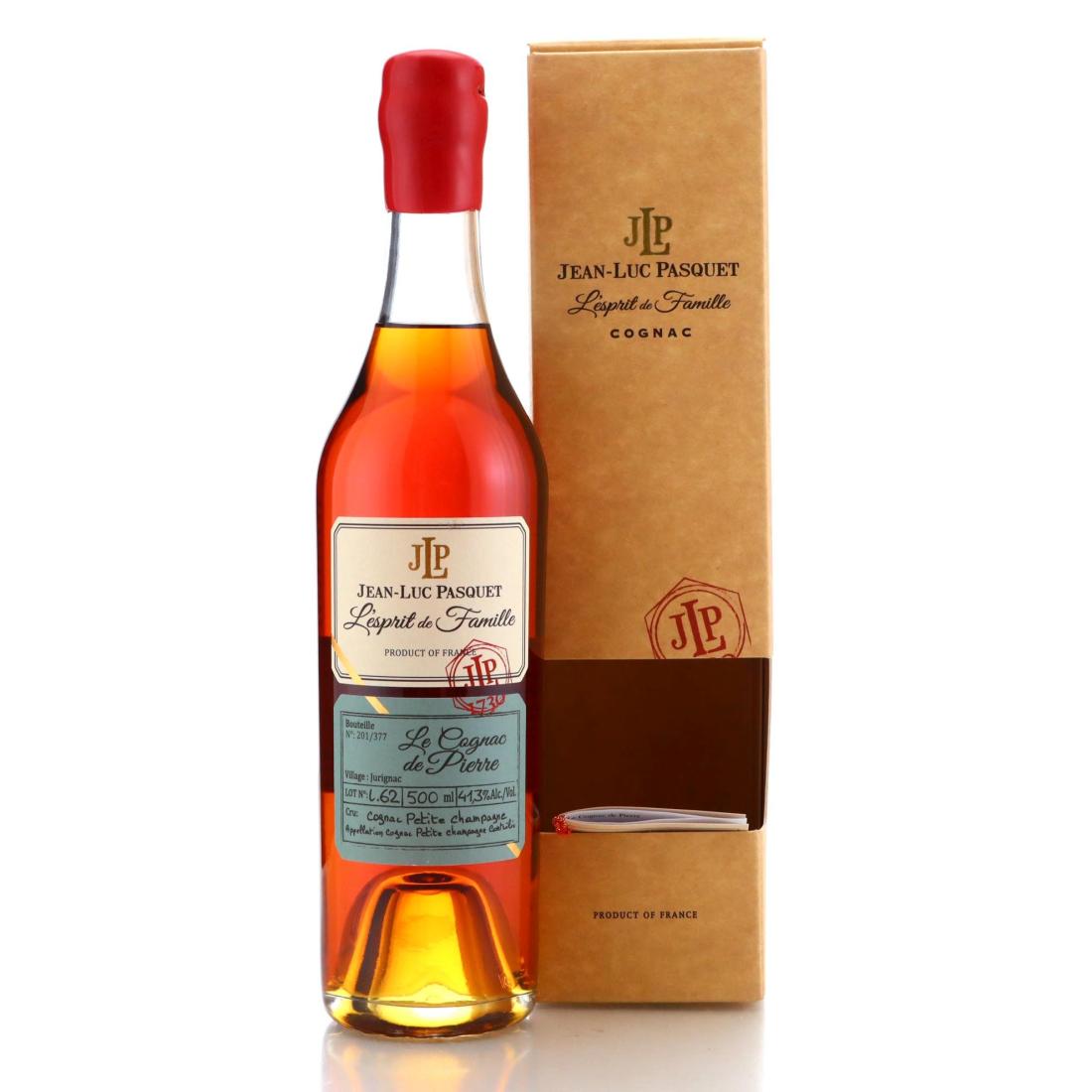 Jean-Luc Pasquet L'Esprit de Famille Le Cognac de Pierre, 41.3% whisky bottle