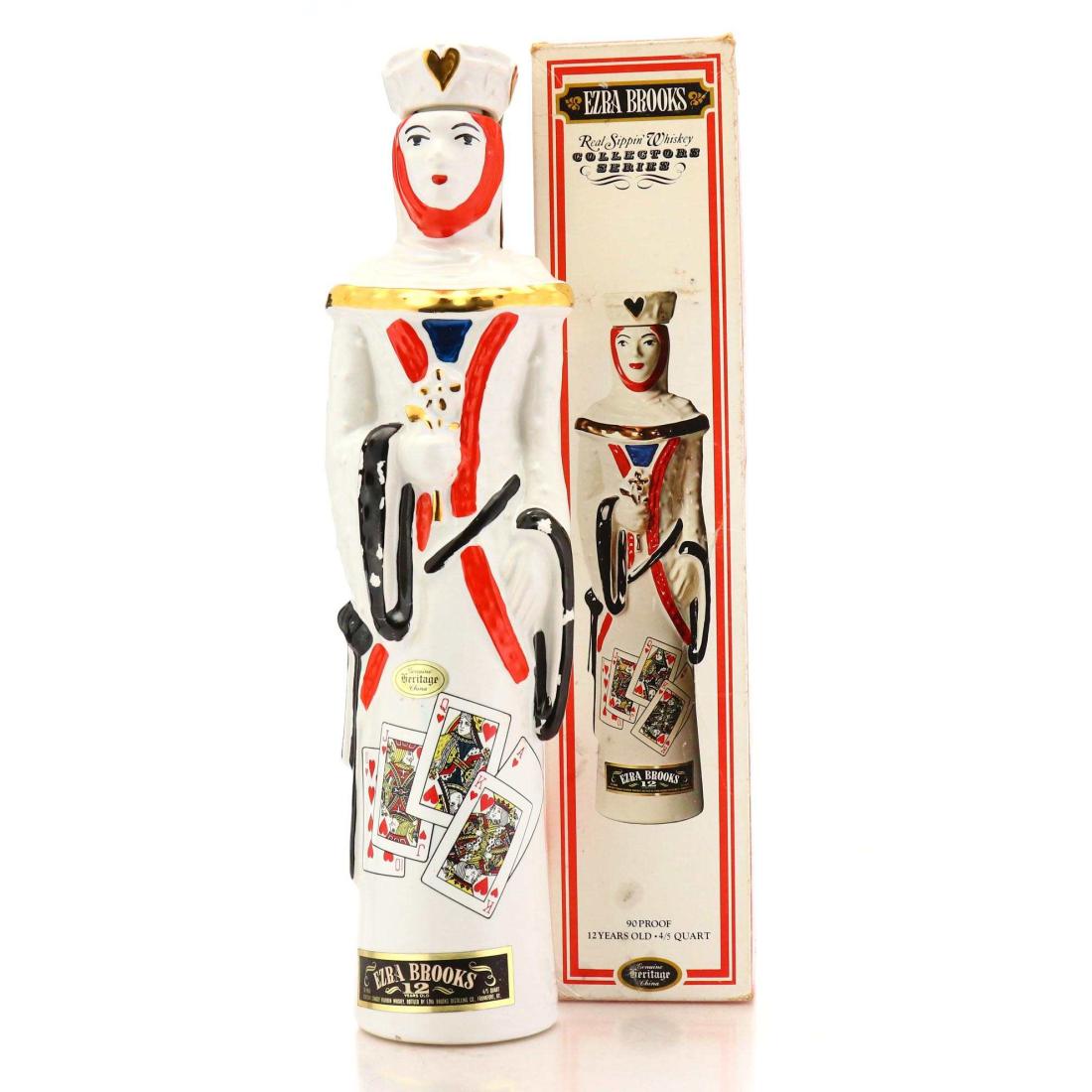 Ezra Brooks 12 Year Old Collectors Series Queen Of Hearts