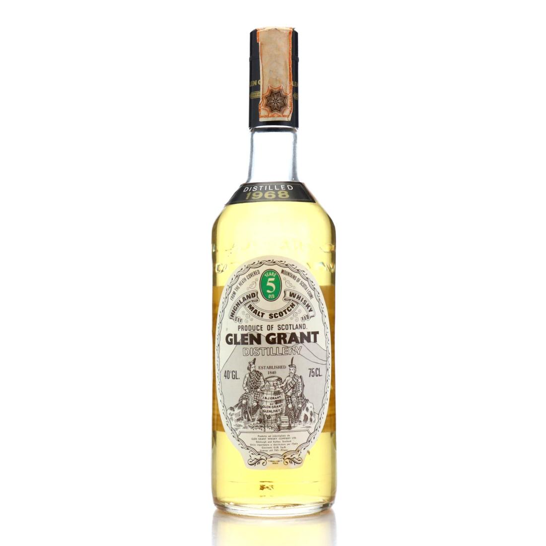 Glen Grant 1968 5 Year Old Bottled 1970s Giovinetti