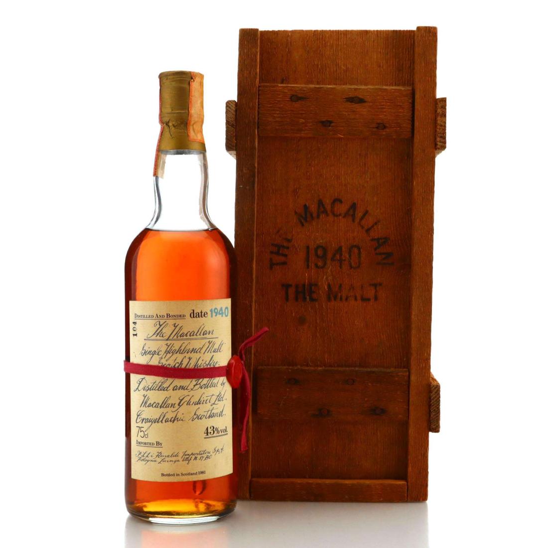 Macallan 1940 Red Ribbon