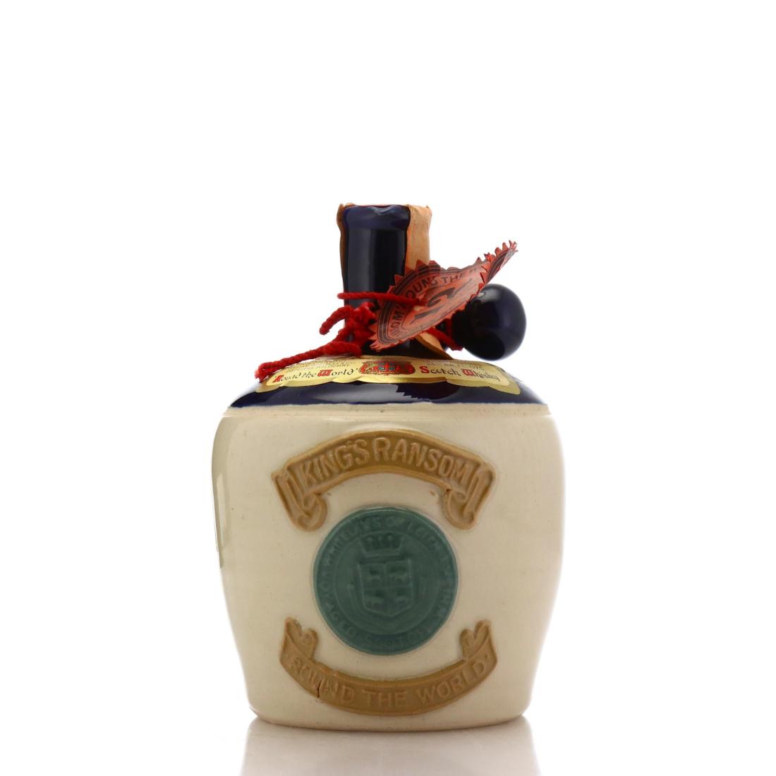 Kings Ransom Scotch Whisky Ceramic Decanter