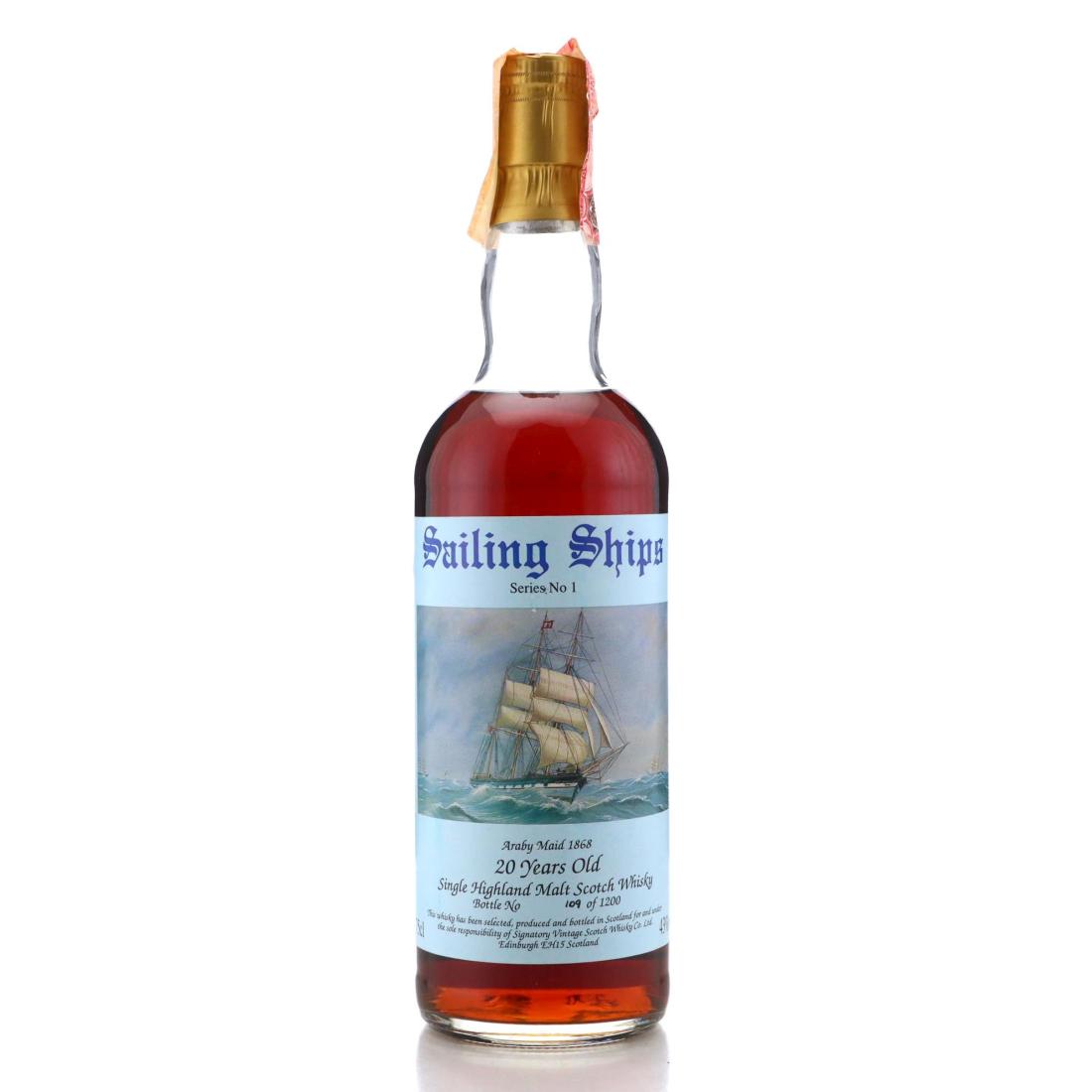 Glendronach Sailing Ships 20 Series No 1 Araby Maid 1868