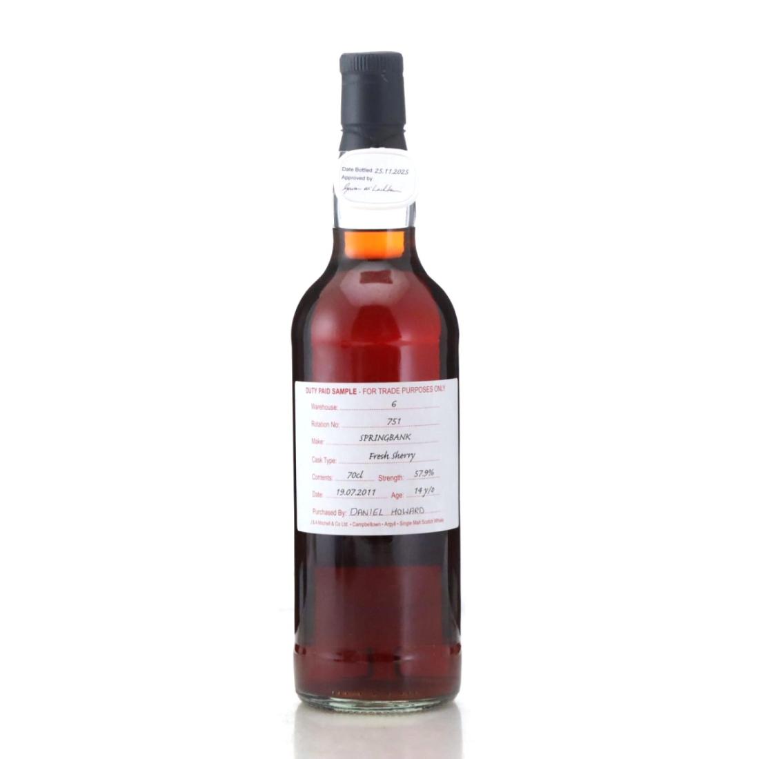 Springbank 2011 Duty Paid Sample 14 Fresh Sherry