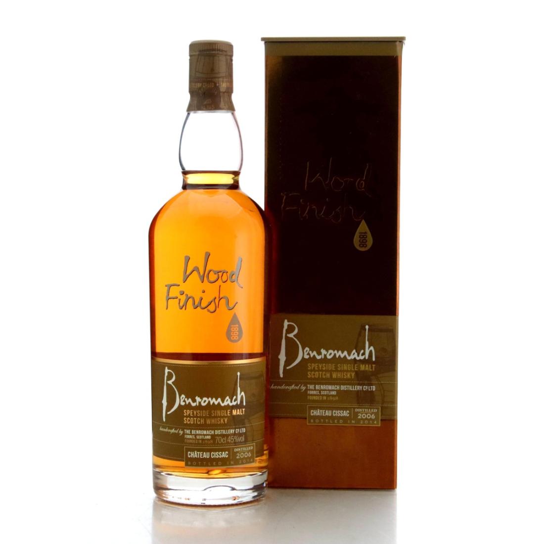 Benromach Château Cissac Wood Finish 8 Year Old, Bourbon & Château Cissac Wine Cask, 2014, 45% whisky bottle
