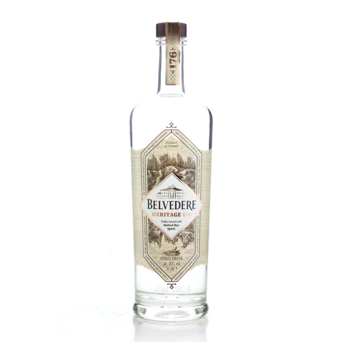 Belvedere Heritage 176 Vodka Rye, 40% whisky bottle