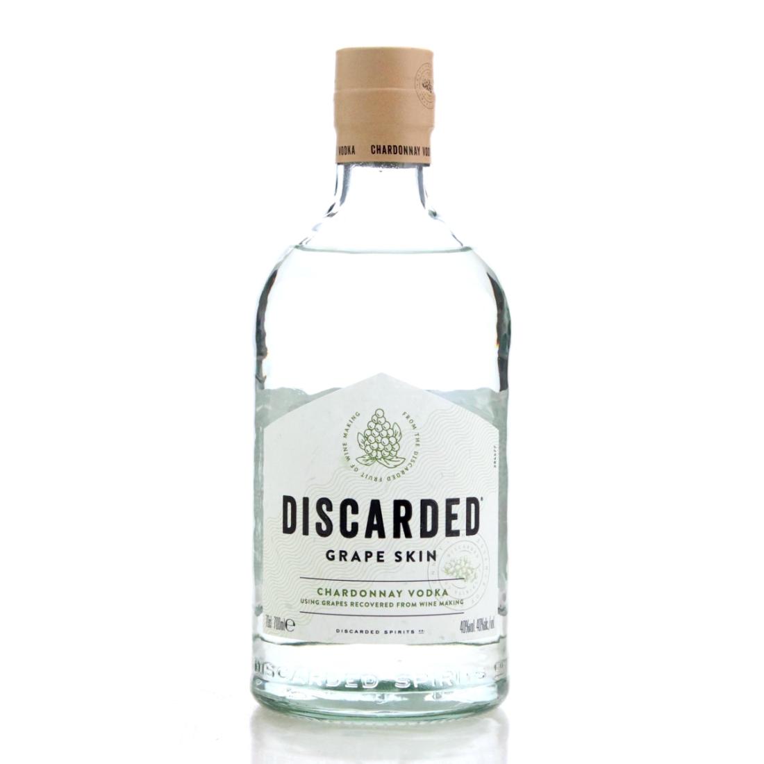 Discarded Grape Skin Chardonnay Vodka, 40% whisky bottle