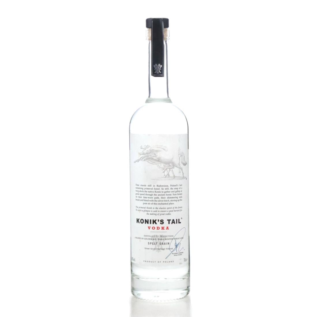 Konik's Tail Spelt Grain Polish Vodka, 40% whisky bottle