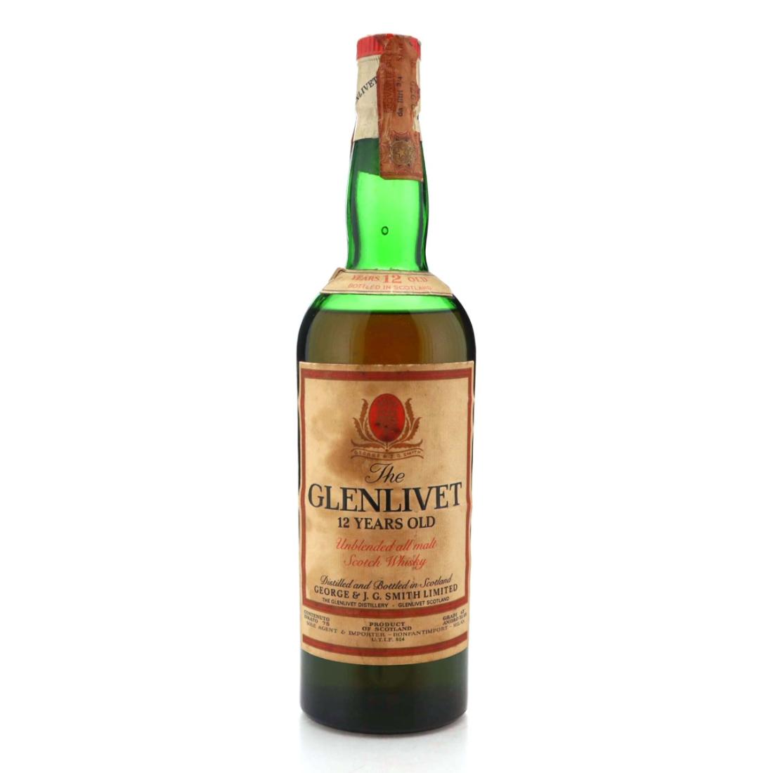 Glenlivet 12 1970s Bonfanti Import