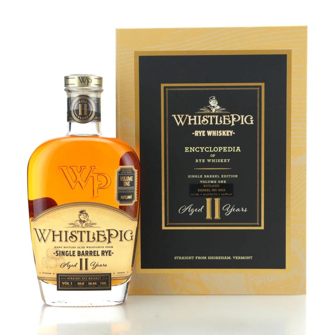 Whistlepig Single Barrel Rye 11 Year Old Encyclopedia of Rye Vol 1