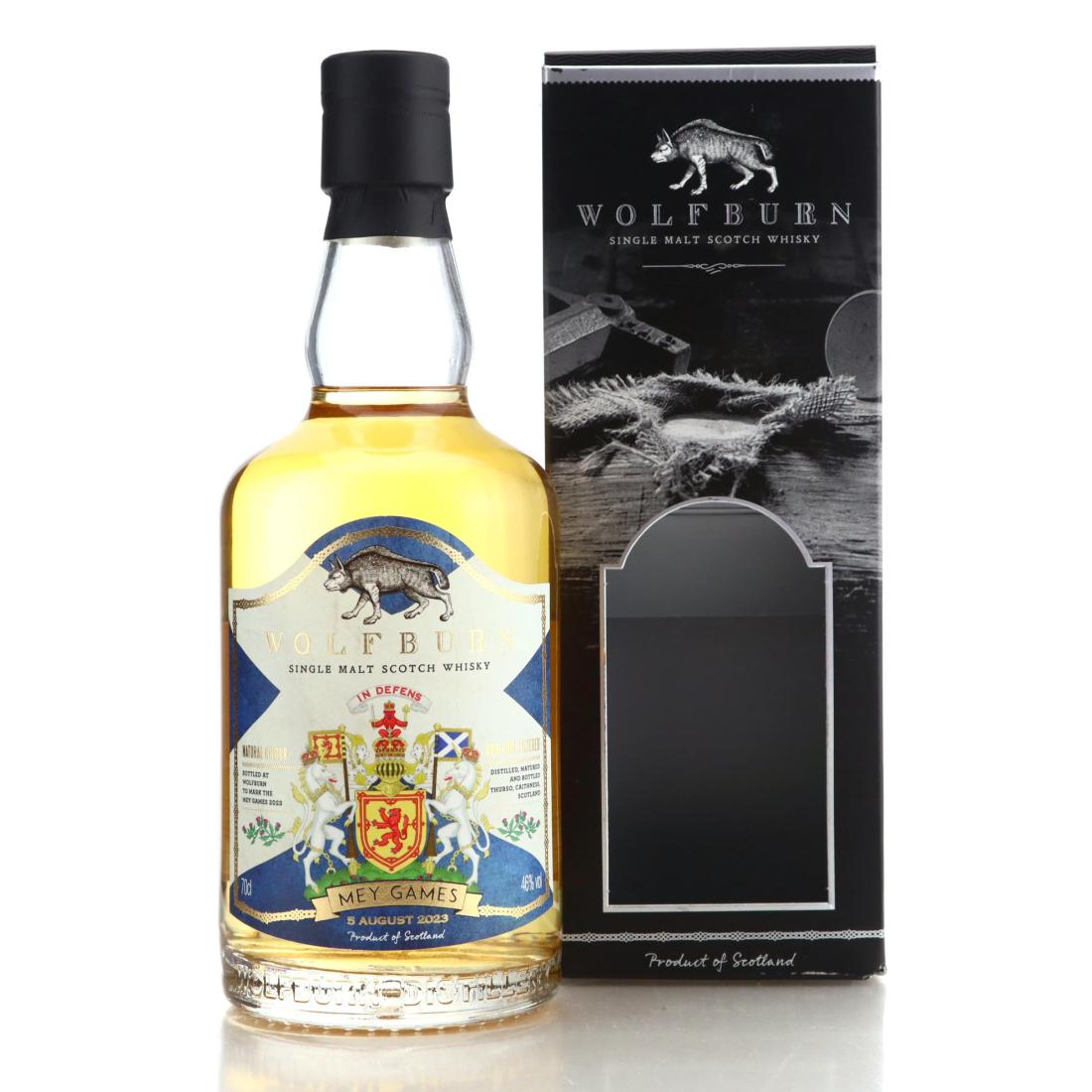 Wolfburn Mey Games 2023 7 Year Old, Oak Quarter Cask, 2023, 46% whisky bottle