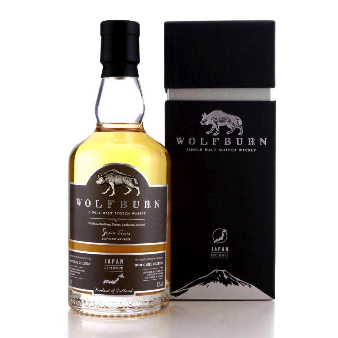 Wolfburn Japan Exclusive, Quarter Cask & Bourbon & Sherry Cask, 2017, 46% whisky bottle