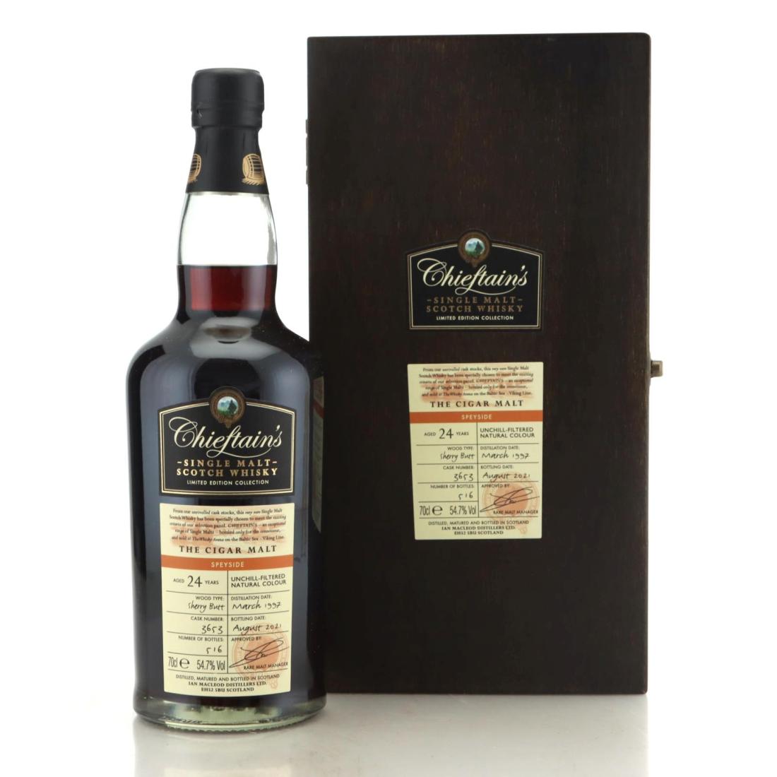 The Cigar Malt 1997 Chieftains 24 Year Old