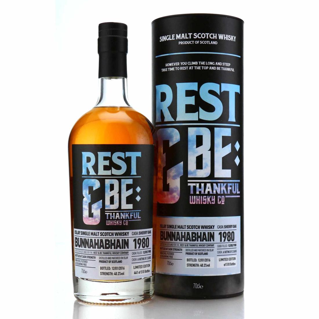 Bunnahabhain 1980 Rest Be Thankful Whisky Co