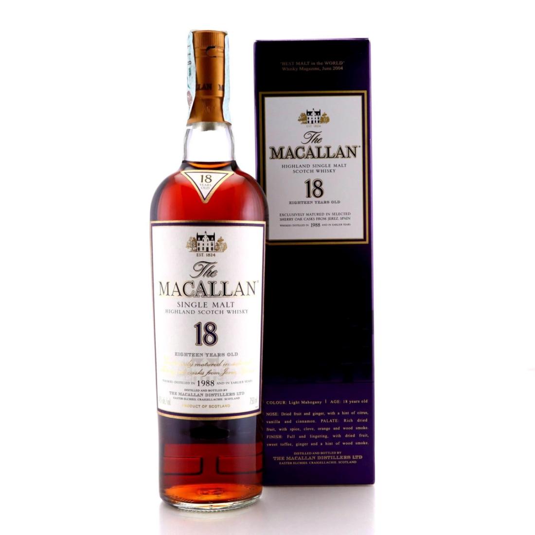 Macallan 1988 18 Year Old
