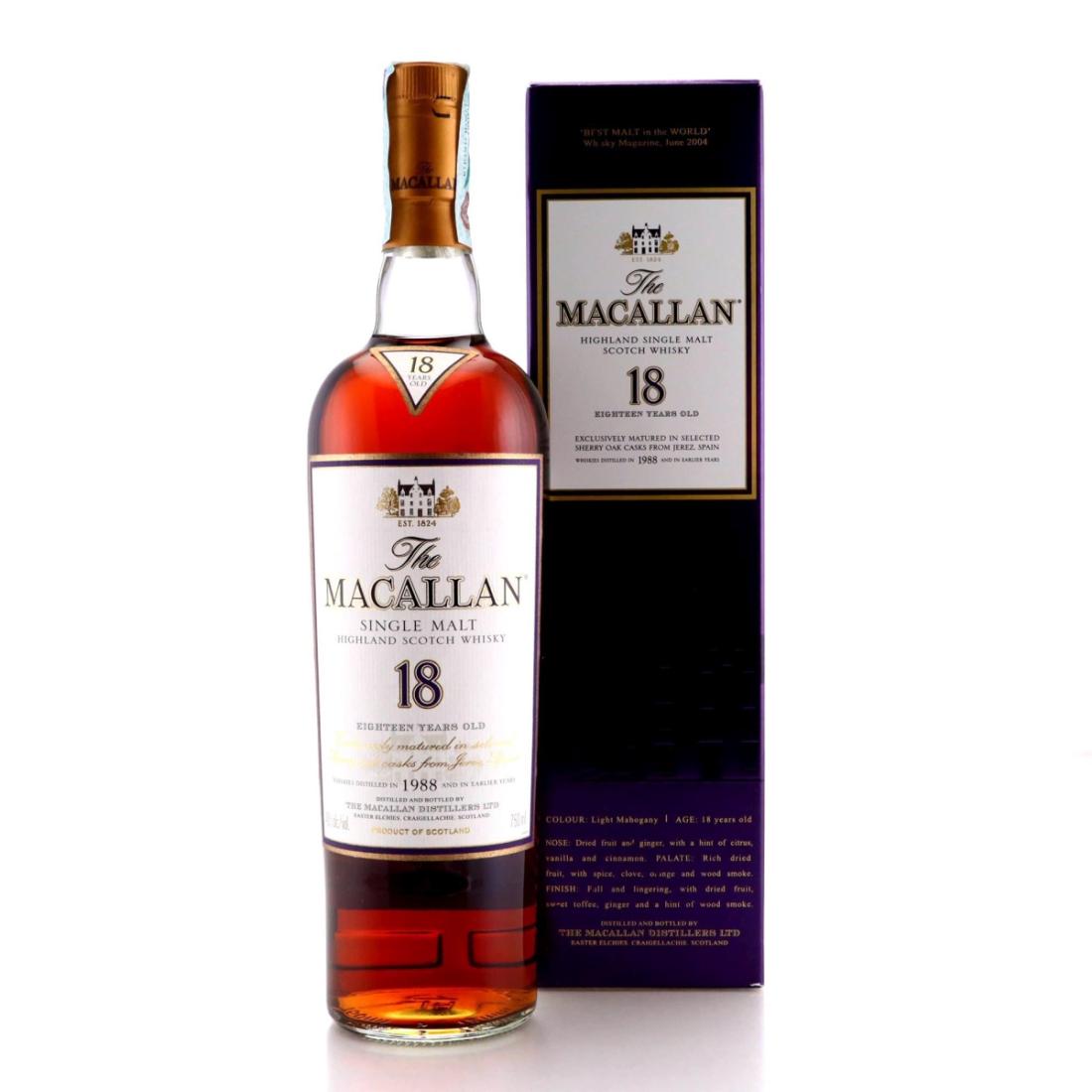 Macallan 1988 18 Year Old