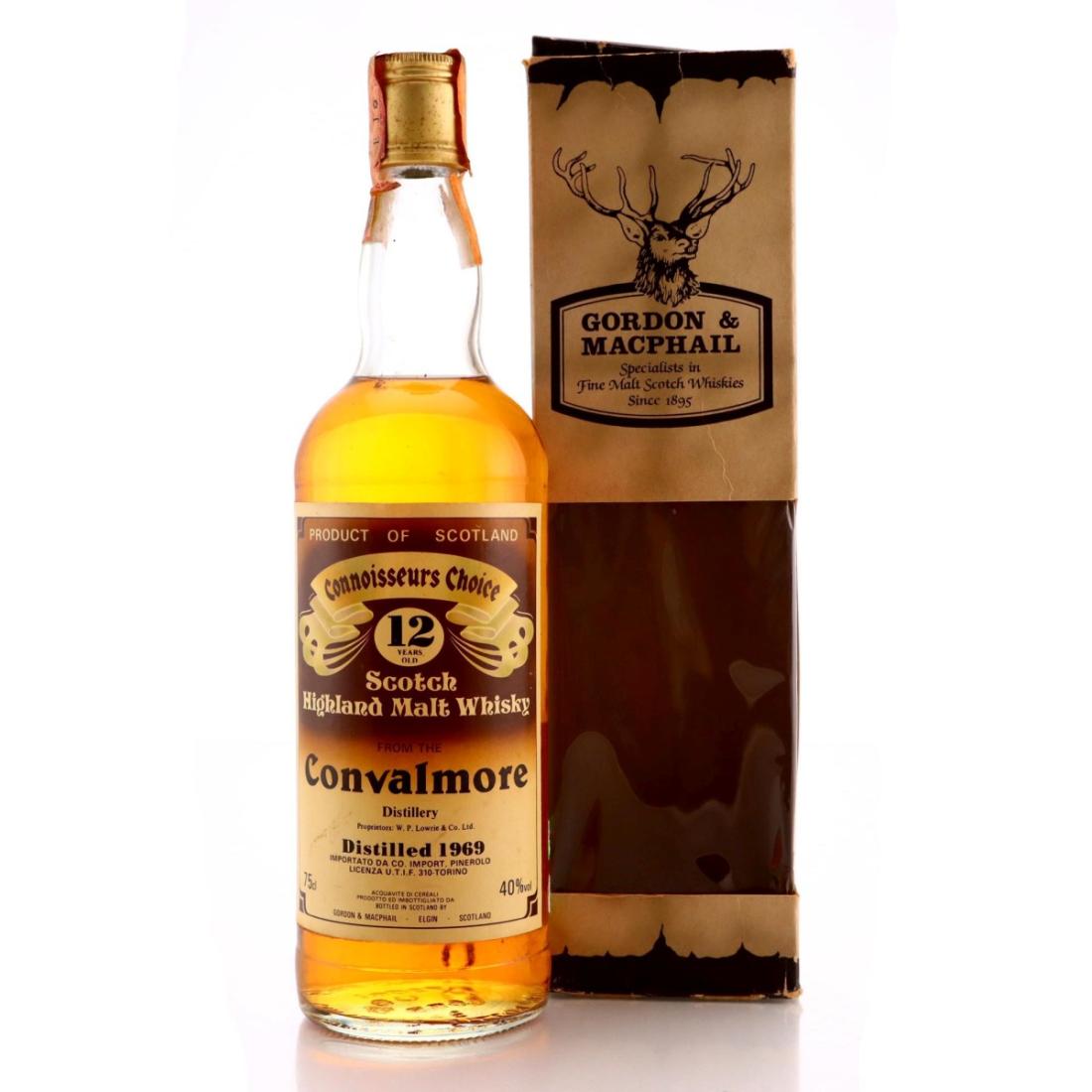 Convalmore Connoisseurs Choice 12 Year Old, 1969, Gordon & MacPhail, 40% whisky bottle