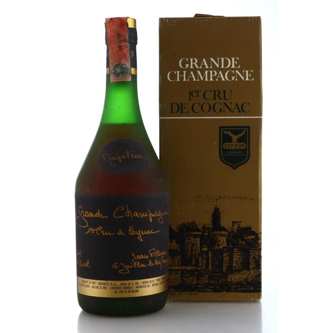 Jean Fillioux Grande Champagne Cognac, 40% whisky bottle