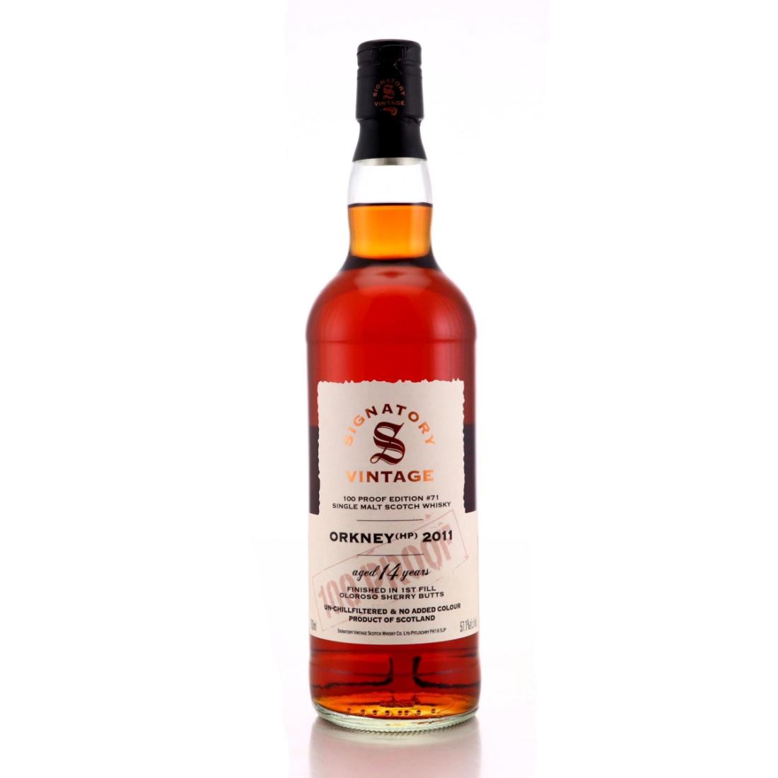 Orkney 2011 Signatory Vintage 14 100 Proof Edition 71