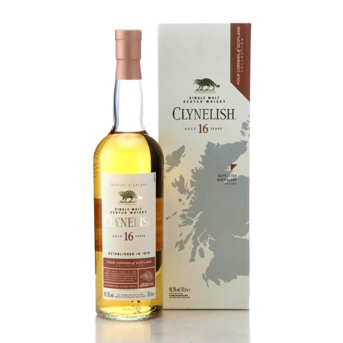 Clynelish Four Corners of Scotland Collection 16 Year Old, American Oak Hogshead Cask, 2021, 49.3% whisky bottle
