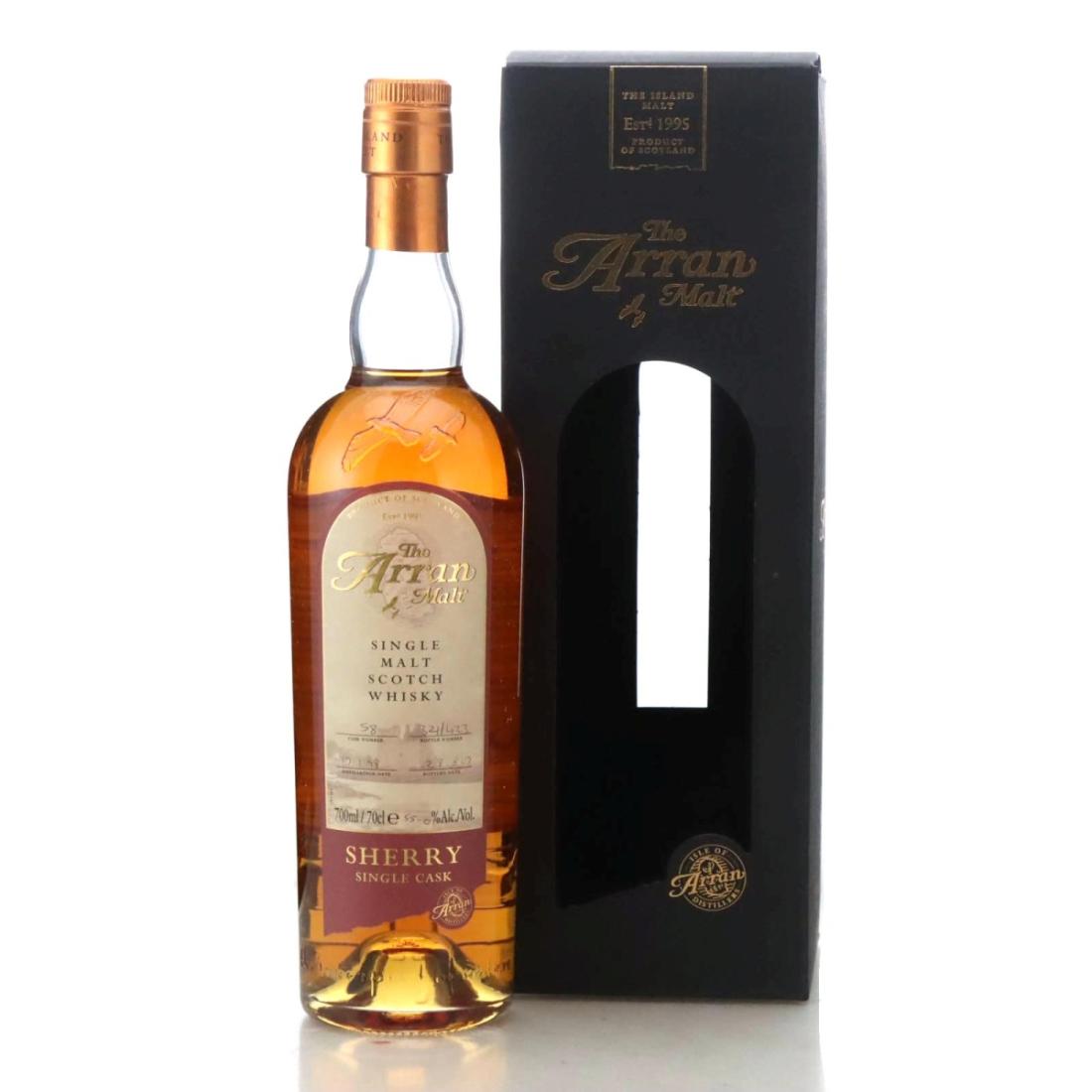 Arran 9 Year Old, Sherry Cask, Cask #1998/1043, 2007, 55% whisky bottle