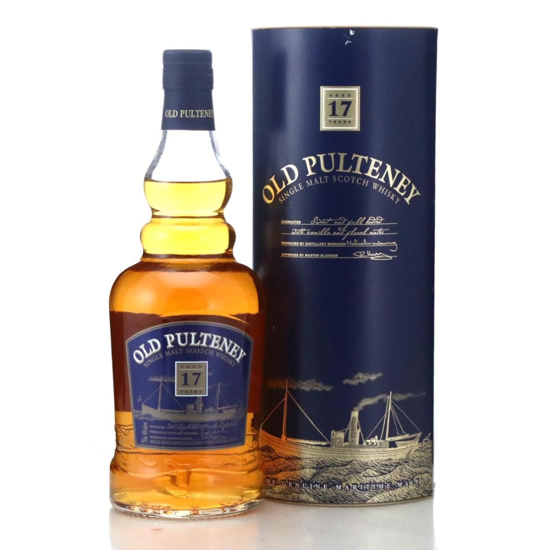 Old Pulteney 17 Year Old, Bourbon & Sherry Cask, 46%, 75cl whisky bottle