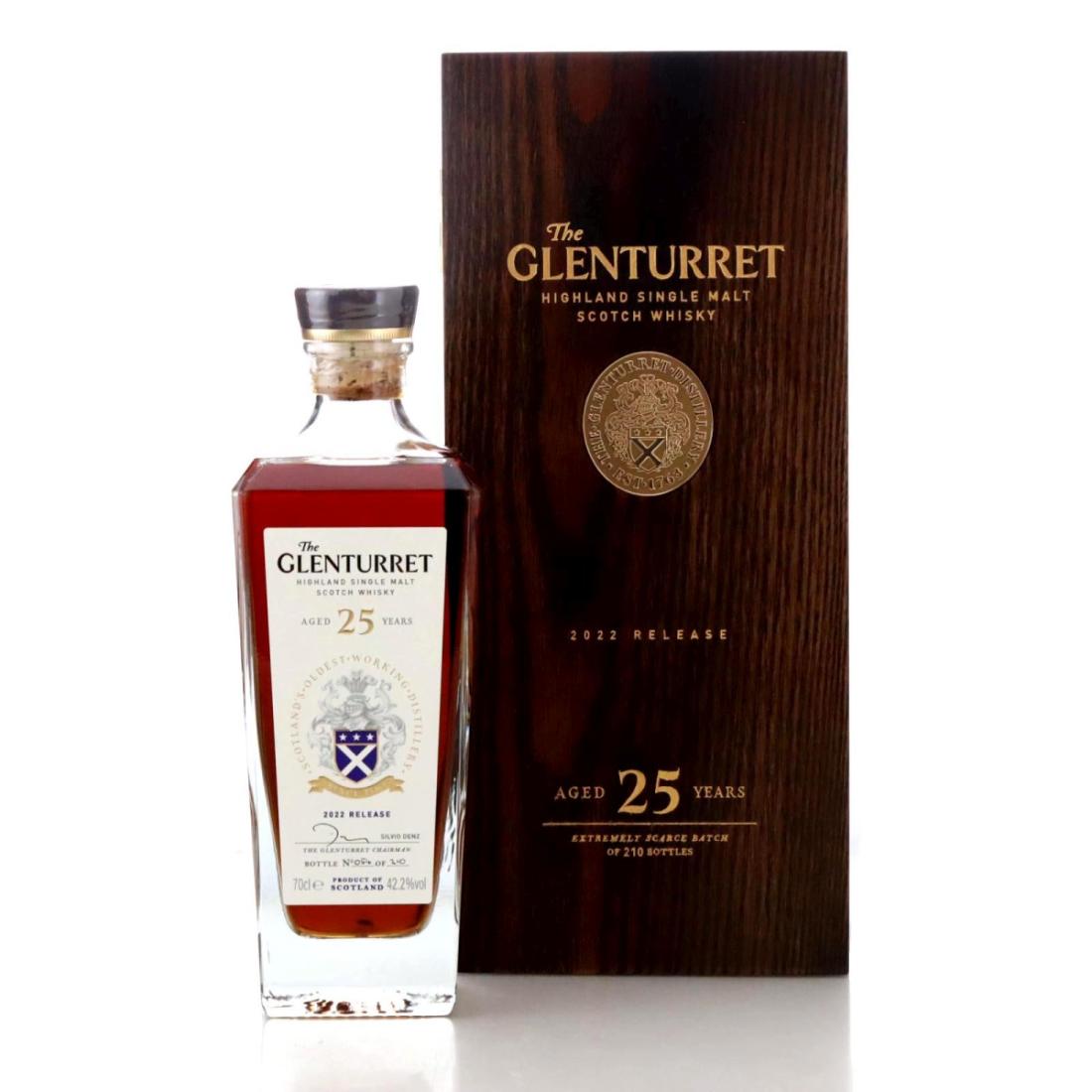 Glenturret 25 Year Old, European Oak & Refill Hogshead Cask, 2022, 42.2% whisky bottle