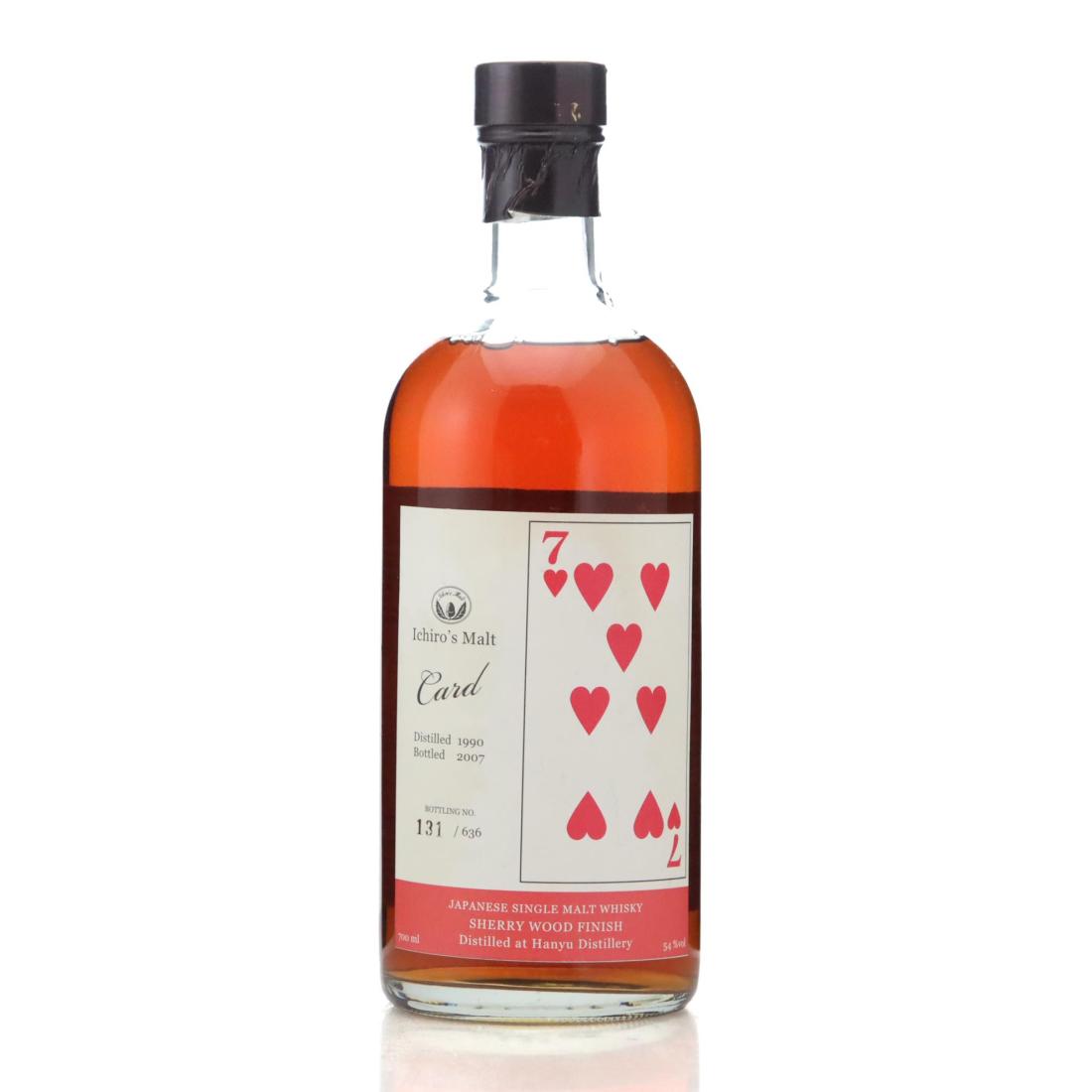 Hanyu 1990 Ichiros Malt Card Series Seven Of Hearts