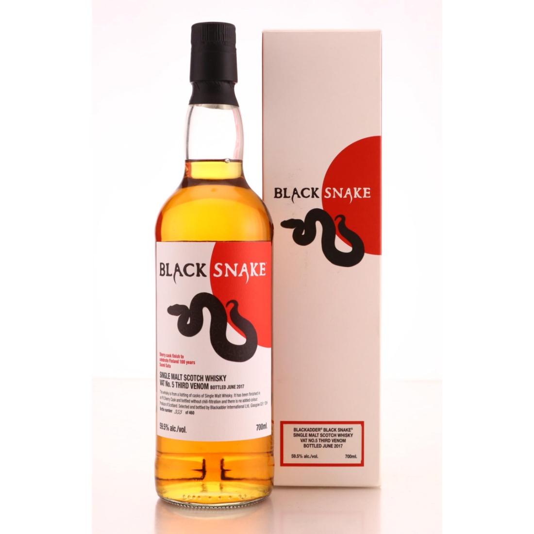 Black Snake Vat No.5 Third Venom - Finland 100 years Suomi Sata Whisky ...