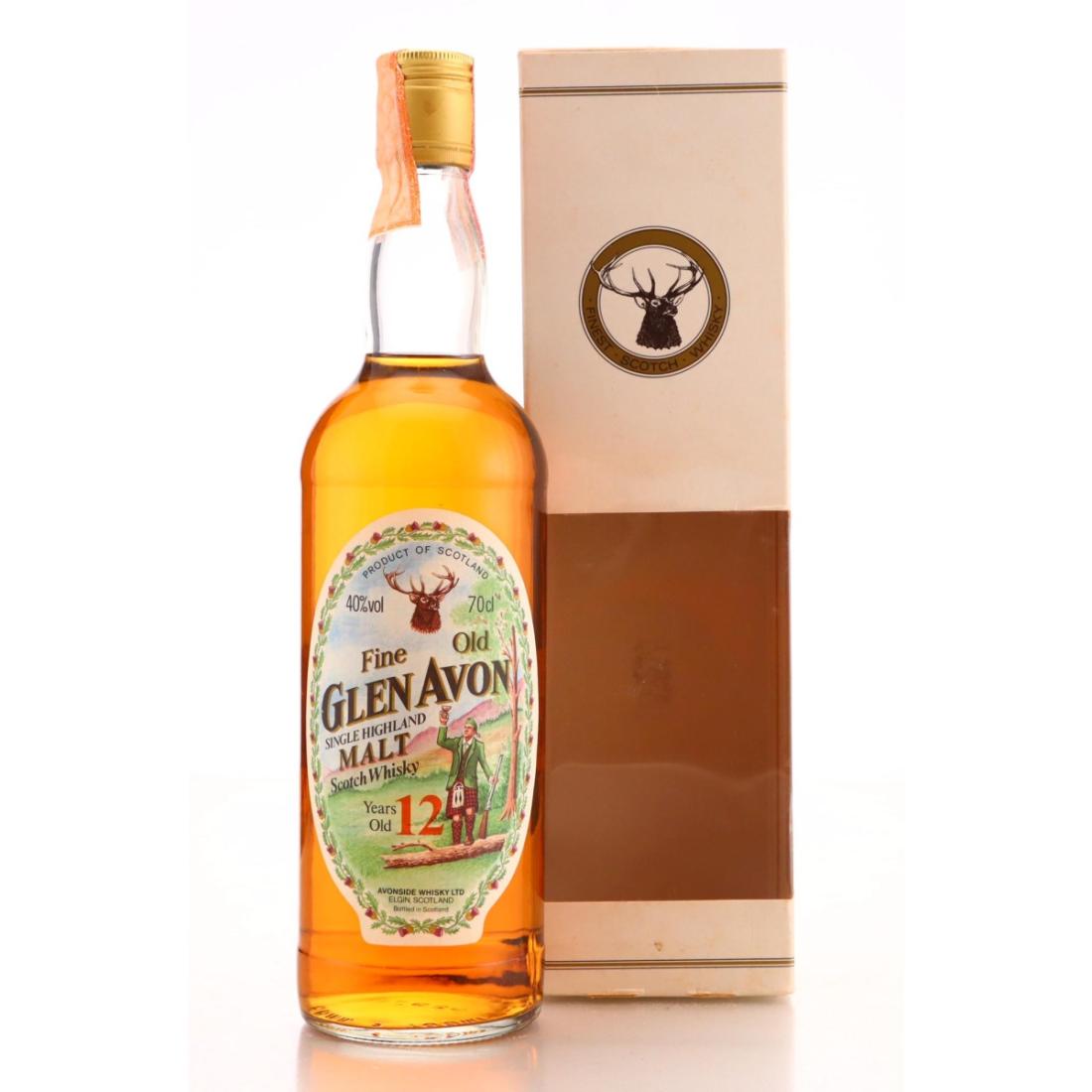 Glen Avon 12 Year Old, Sherry Cask, Gordon & MacPhail, 40% whisky bottle