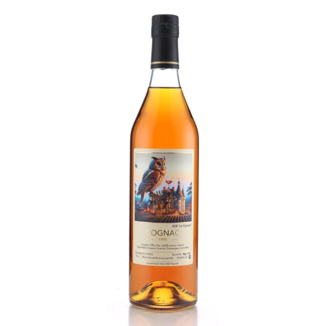 Tiffon Malternative Grande Champagne Cognac 1995, 2023, Malternative Belgium, 28 Year Old, 40.9% whisky bottle
