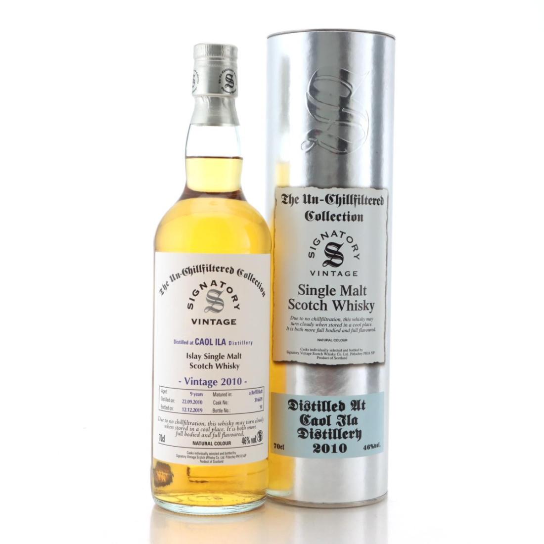 Caol Ila The Un-Chillfiltered Collection 9 Year Old, Cask #31649, 2010, Signatory Vintage, 46% whisky bottle
