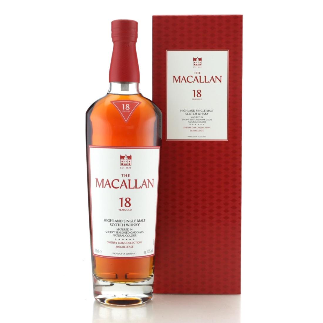 Macallan 18 Year Old Sherry Oak Collection 2026 Release Whisky