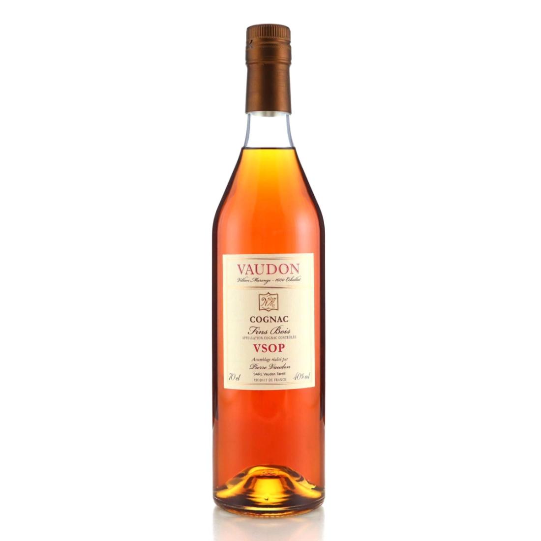 Vaudon Fins Bois VSOP Cognac, Limousin New Oak Cask, 40% whisky bottle