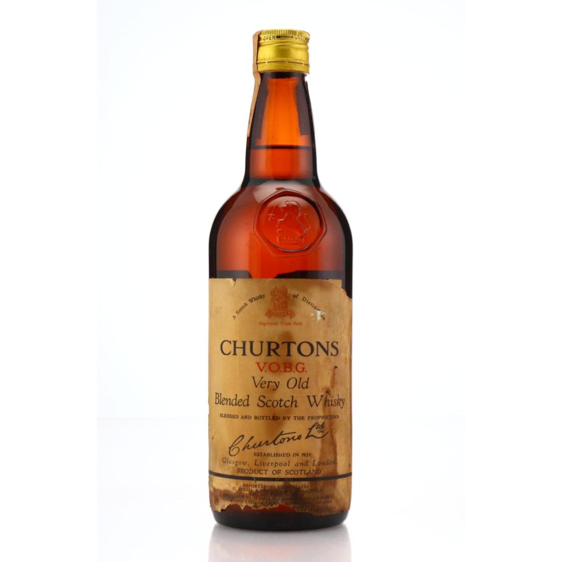 Churtons V O B G Very Old Blended Scotch Whisky