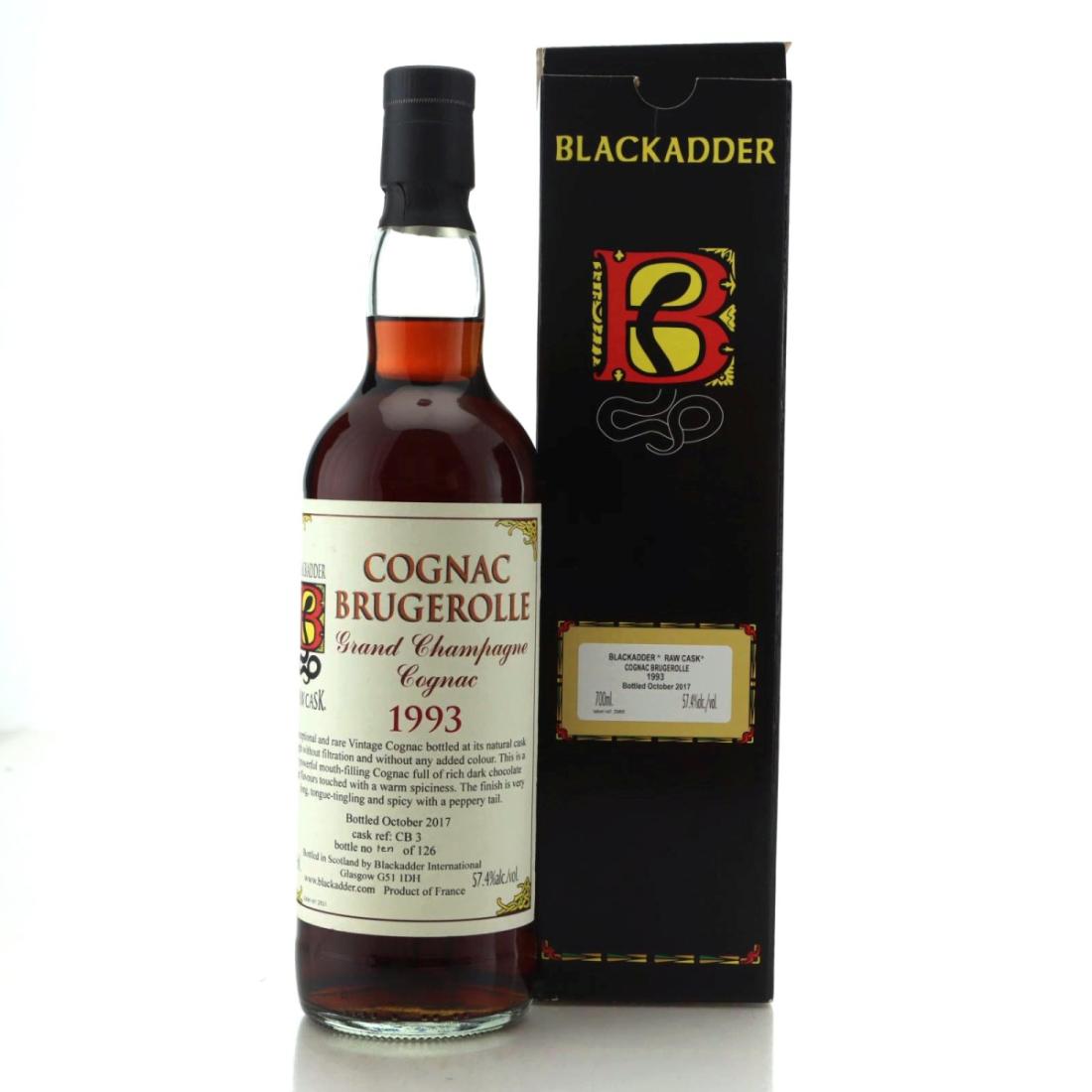 Brugerolle Raw Cask #1993, Cask #CB3, 1993, Blackadder, 24 Year Old, 57.4% whisky bottle