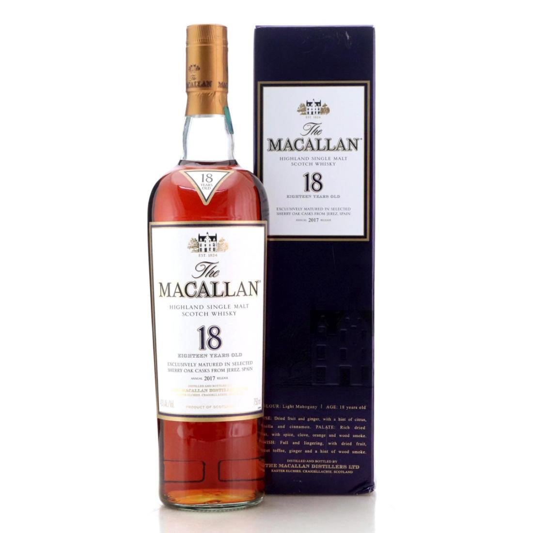 Macallan 18 Year Old Annual 2017 Release