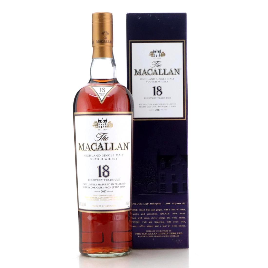 Macallan 18 Year Old Annual 2017 Release