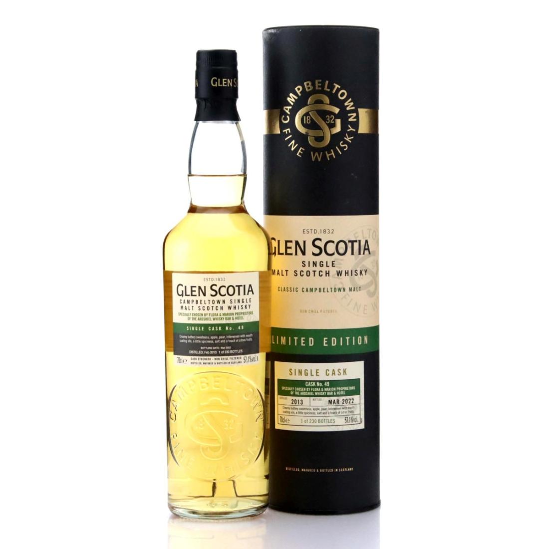 Glen Scotia Single Cask #9 Year Old, Cask #49, 2022, 57.1% whisky bottle
