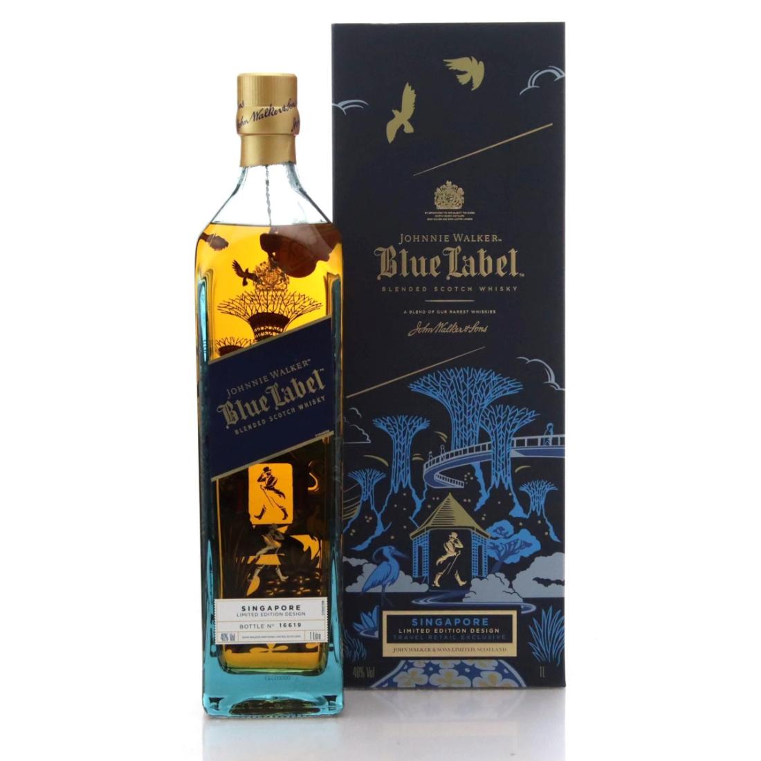 Johnnie Walker Blue Label Singapore Limited Edition Design Litre
